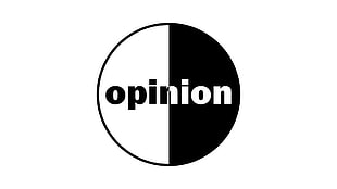 white and black opinion illustration, minimalism, black, white, circle