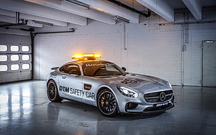 grey Mercedes-Benz AMG GTR coupe, car, Mercedes Benz AMG GT, DTM Safety Car, safety car HD wallpaper