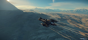 video game ship digital wallpaper, science fiction, Star Citizen, PC gaming, video games