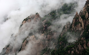 brown mountains, landscape, China, mountains, nature