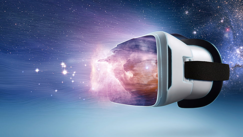 Virtual Reality headset illustration HD wallpaper