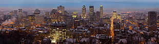 multiple display, cityscape, Montreal, Quebec