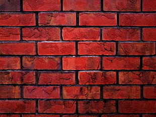 red brick wall HD wallpaper