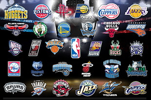 30 NBA logos HD wallpaper