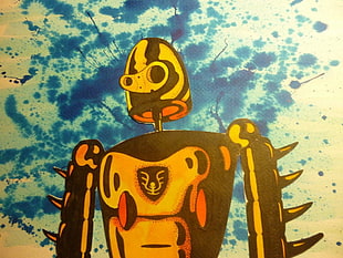 Giant Metal Robot illustration, Studio Ghibli, Castle in the Sky, robot, anime