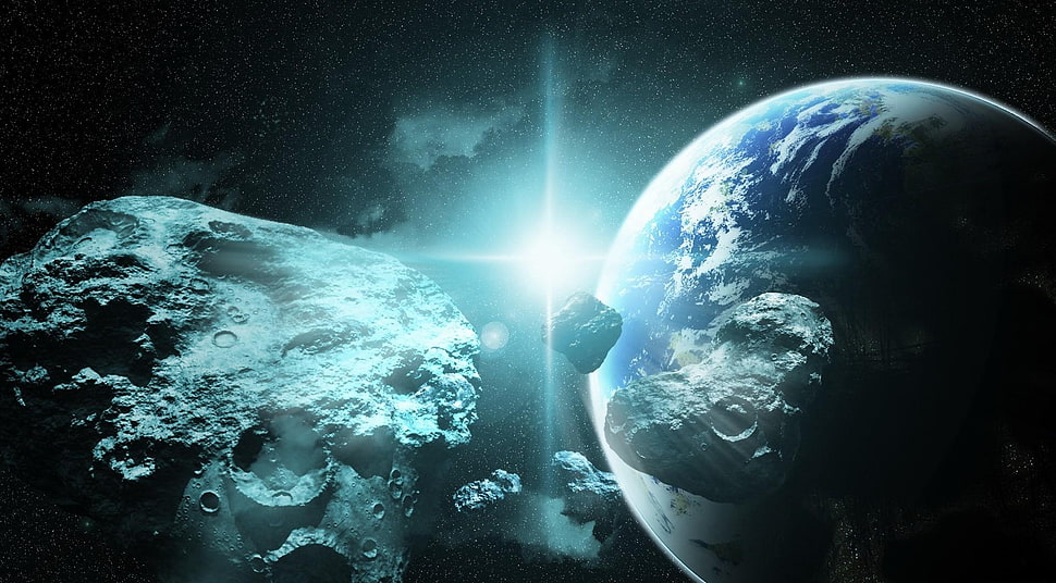 photo of earth HD wallpaper