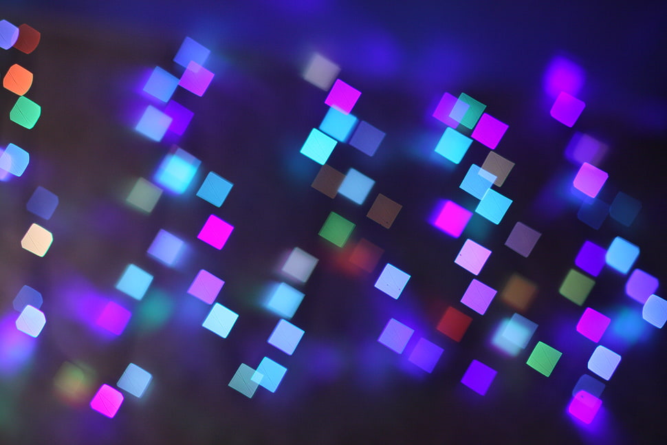 assorted color boke light photograph HD wallpaper