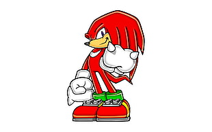 Sonic the Hedgehog character illustration, Knuckles, Sonic the Hedgehog, Sonic, transparent background HD wallpaper