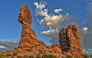 rock formation under blue sky wallpaper, rock, landscape, nature, Arches National Park