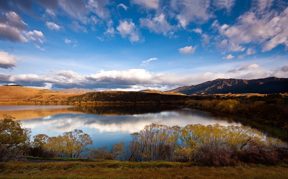 lake during daytime HD wallpaper