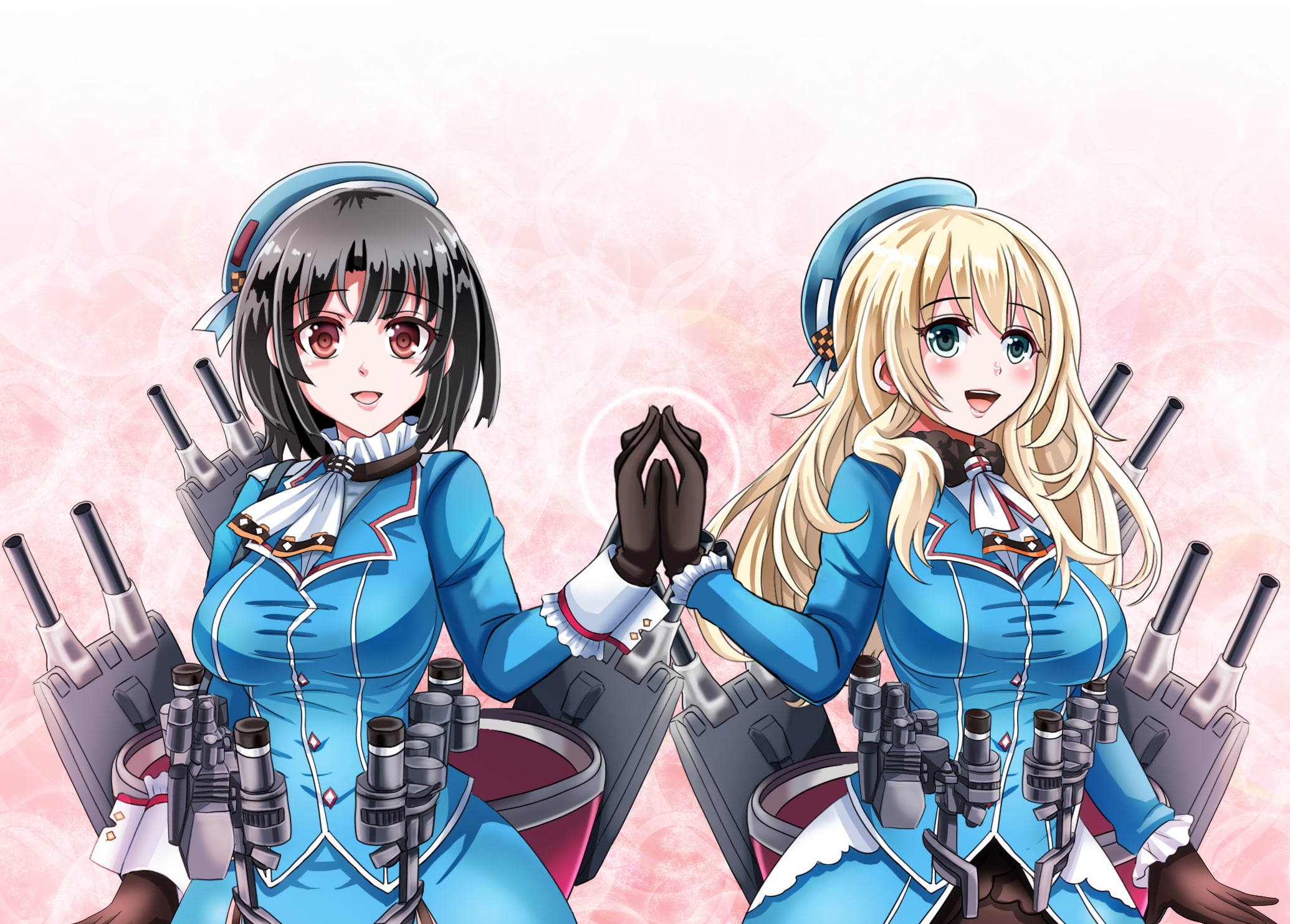 Two female anime characters HD wallpaper | Wallpaper Flare