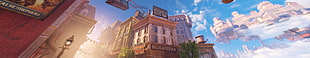 high-rise building illustration, BioShock Infinite, video games