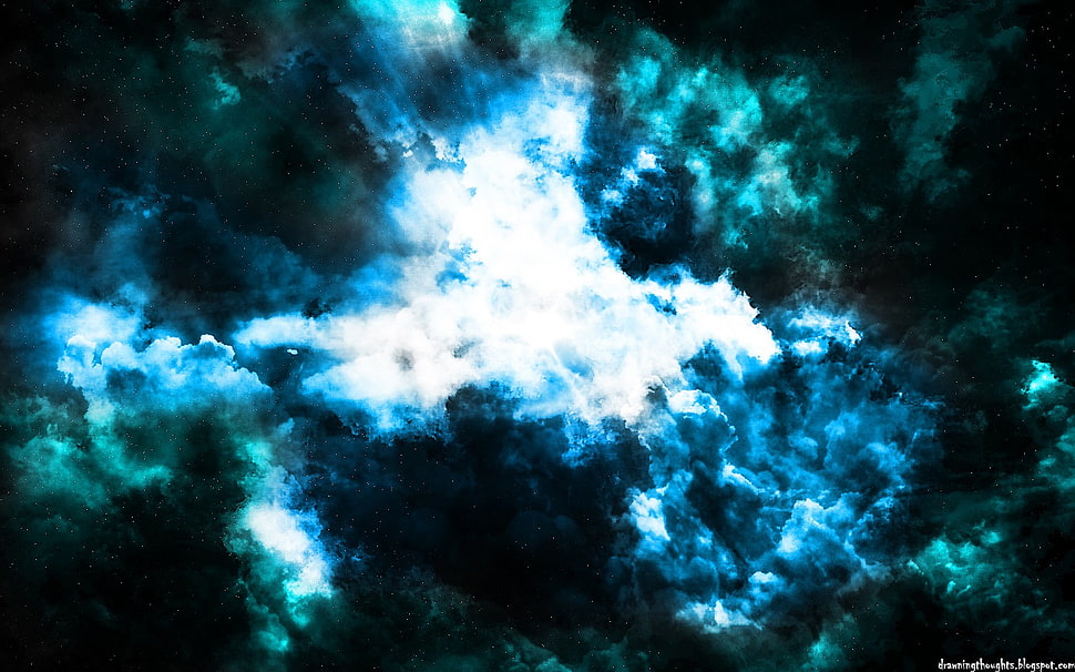 dark clouds, clouds, nebula, galaxy, abstract HD wallpaper