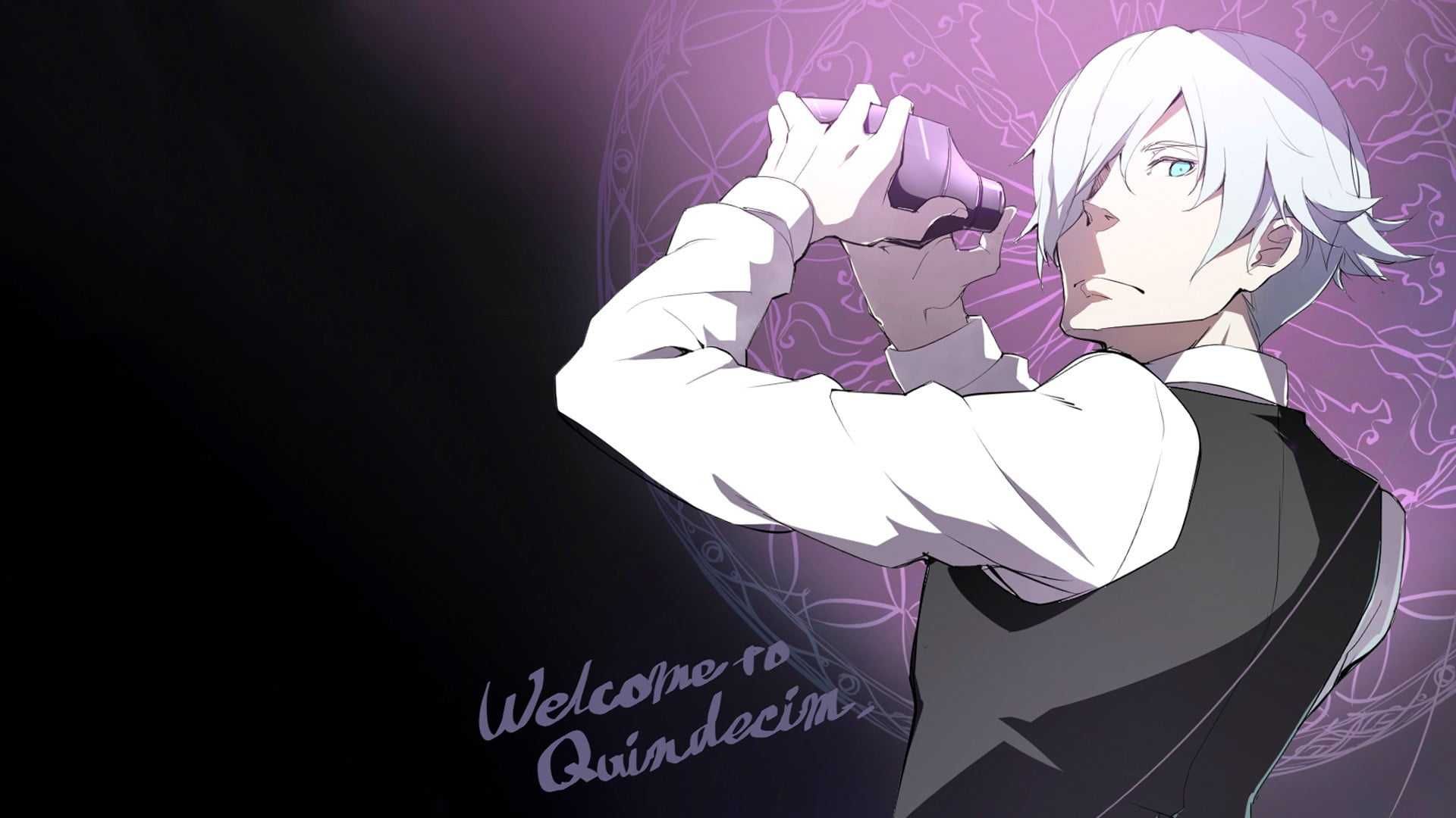 White haired male character, Death Parade, anime, Decim HD wallpaper |  Wallpaper Flare