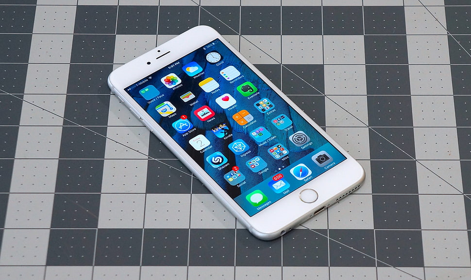 silver iPhone 7 plus HD wallpaper