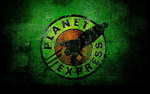 Planet Express logo, Futurama, science fiction HD wallpaper