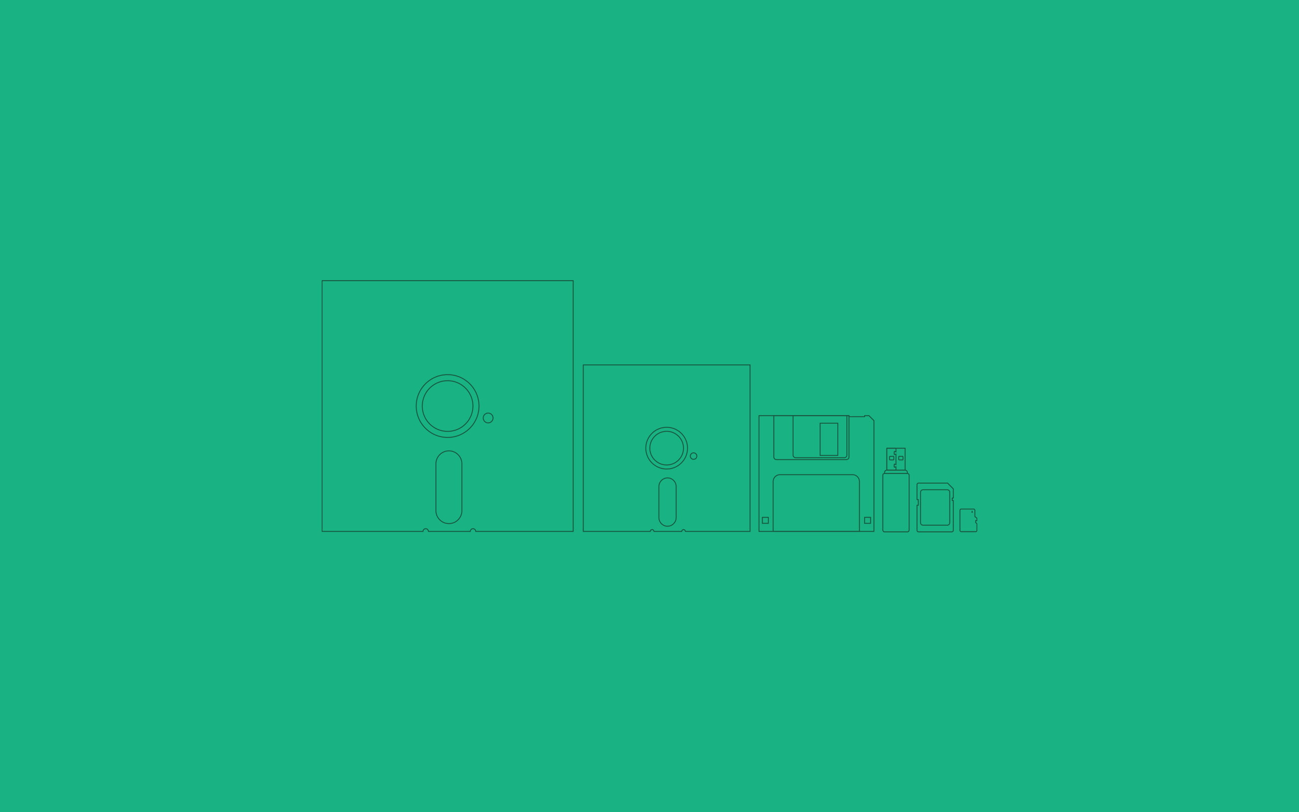 floppy disk illustration, minimalism, artwork, computer, green