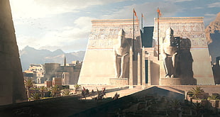landmark photo, video games, Egypt, landscape, artwork