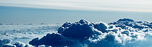 nimbus clouds, clouds, nature, sky, dual monitors