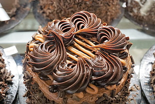 brown chocolate cake