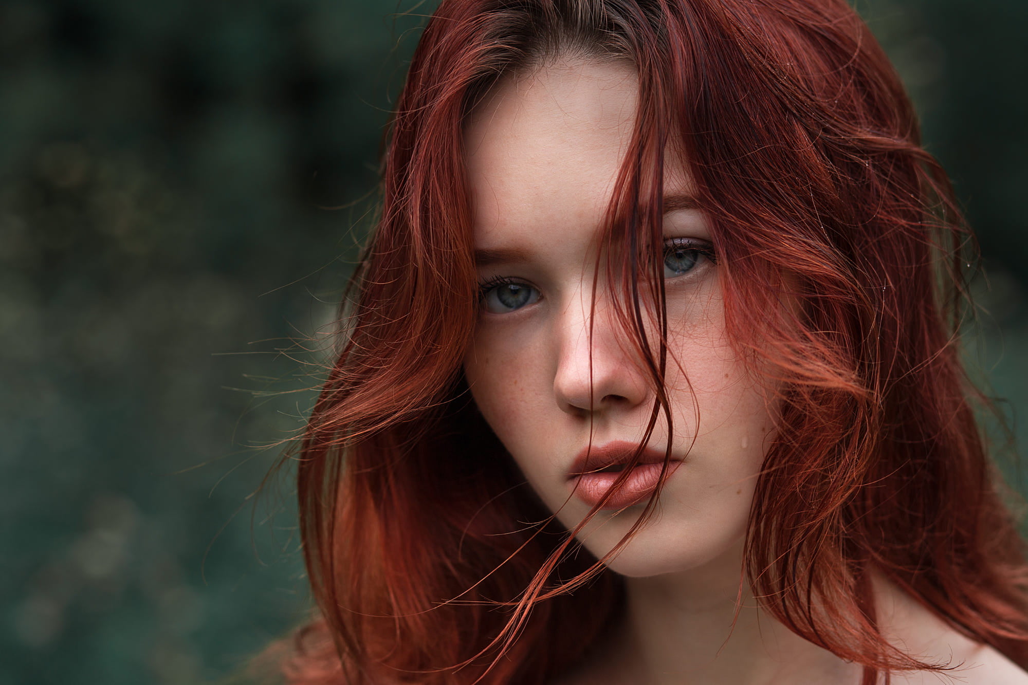 Red hair woman