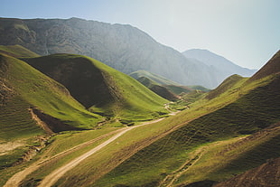 landscape photography of green mountains during daytime