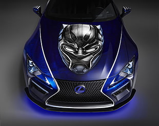blue Lexus car
