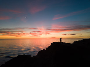 sunset, Break, Sea, Sky HD wallpaper