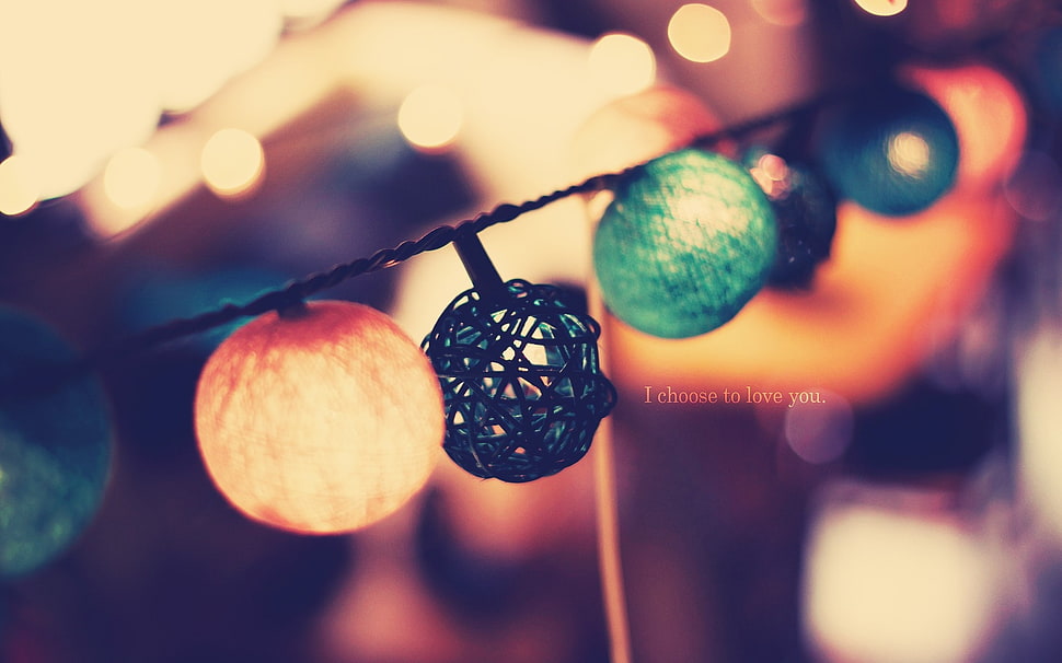 three baubles in macro shot photography HD wallpaper