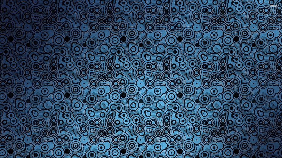 white, brown, and black digital wallpaper, digital art, pattern, blue background, minimalism HD wallpaper