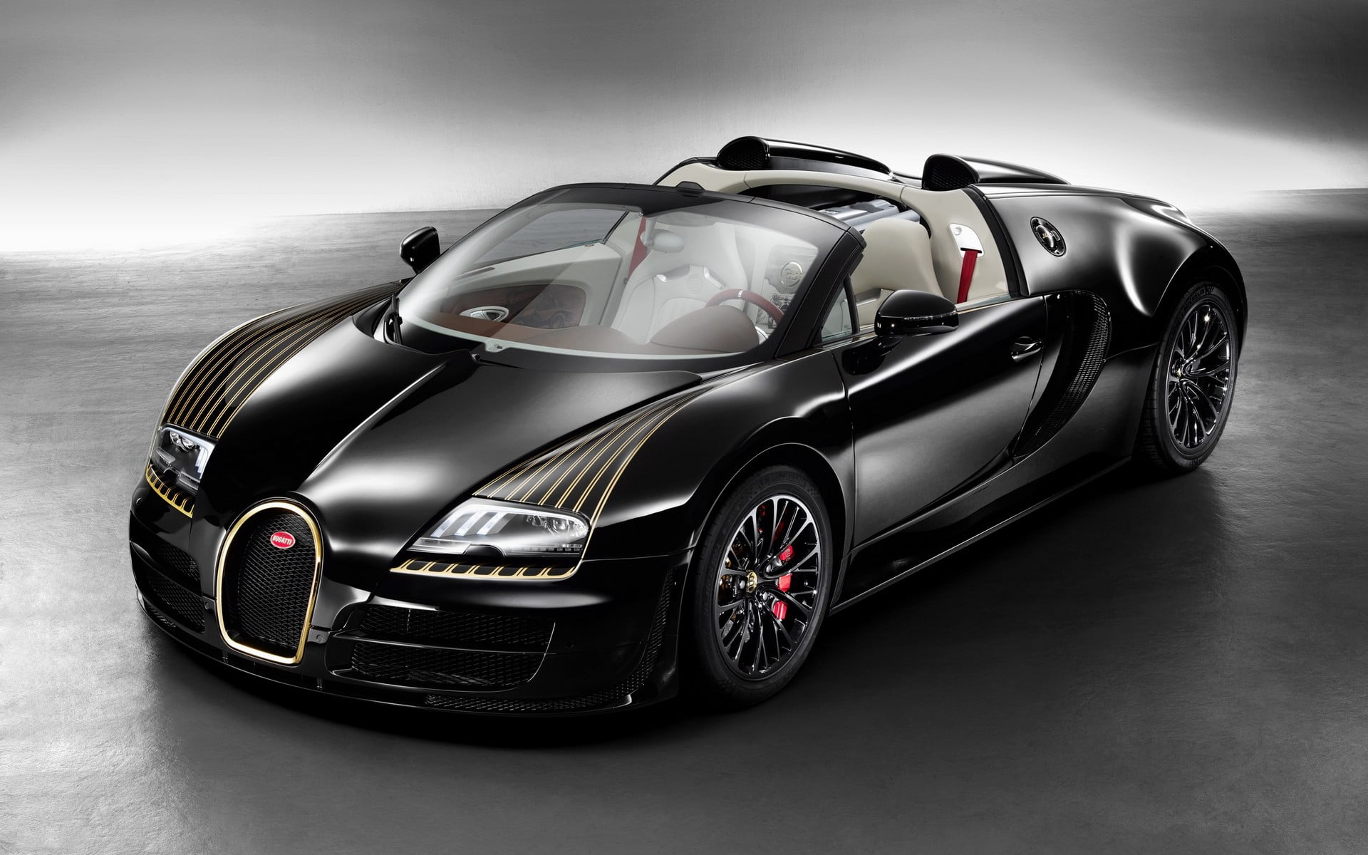 black Bugatti Veyron, Bugatti Veyron, car, vehicle, black cars