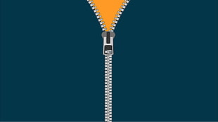 zipper illustration, minimalism HD wallpaper