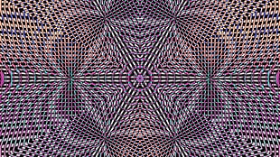 multicolored optical illusion, abstract, optical illusion HD wallpaper