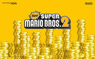 Super Mario Bros. 2, New Super Mario Bros. 2, Nintendo, Gold Coins (Super Mario), Super Mario HD wallpaper