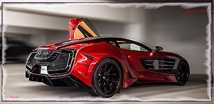 red and black coupe, Laraki Epitome, car, Sport Edition HD wallpaper