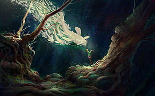 game wallpaper, artwork, fantasy art, fish, underwater