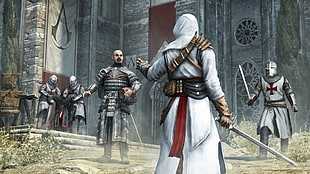 Assassin's Creed digital wallpaper, video games, Assassin's Creed, Altaïr Ibn-La'Ahad