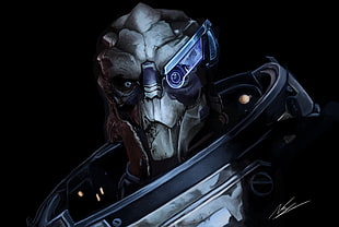 Mass Effect, Garrus Vakarian, artwork, video games