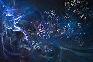 black and purple floral wallpaper