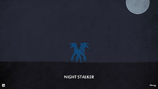 Night Stalker logo, Dota 2, video games, Night Stalker (DOTA 2) HD wallpaper
