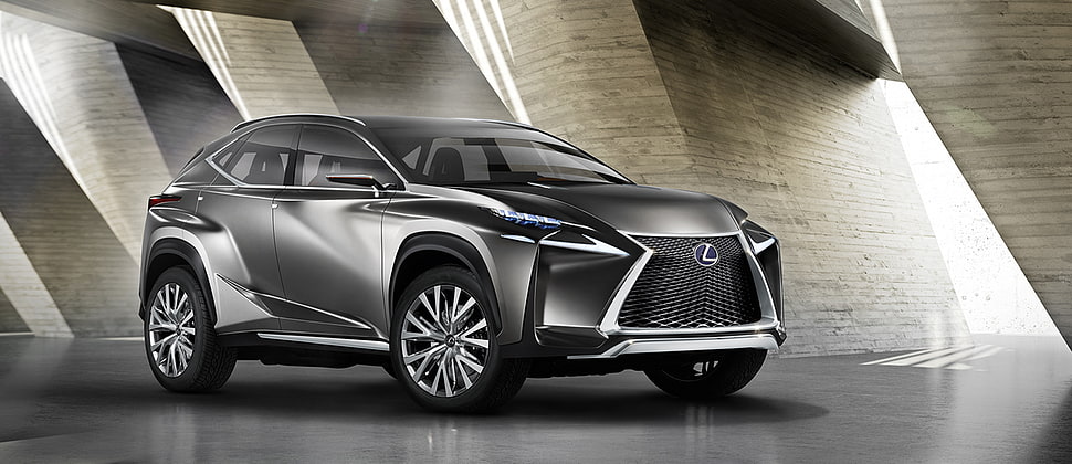 gray Lexus SUV HD wallpaper