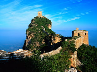 Great Wall of China, nature, Great Wall of China, green, clouds HD wallpaper