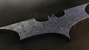 gray metal Batman logo, logo, Batman