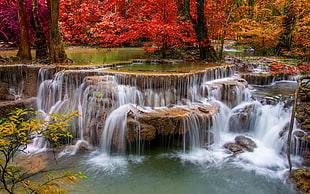 waterfalls wallpaper, nature, landscape, waterfall