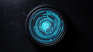 blue LED light HD wallpaper