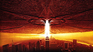 alien spaceship digital art, movies, Independence Day HD wallpaper
