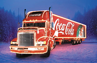 Coca-Cola truck HD wallpaper