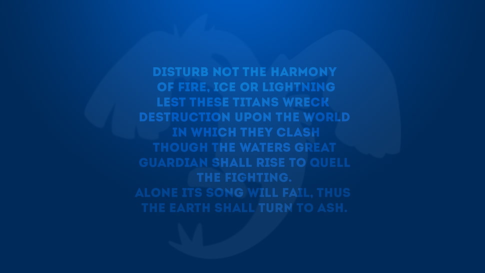 disturb not the harmony text, Lugia, Pokémon HD wallpaper