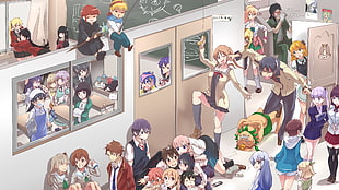 Anime classroom poster HD wallpaper