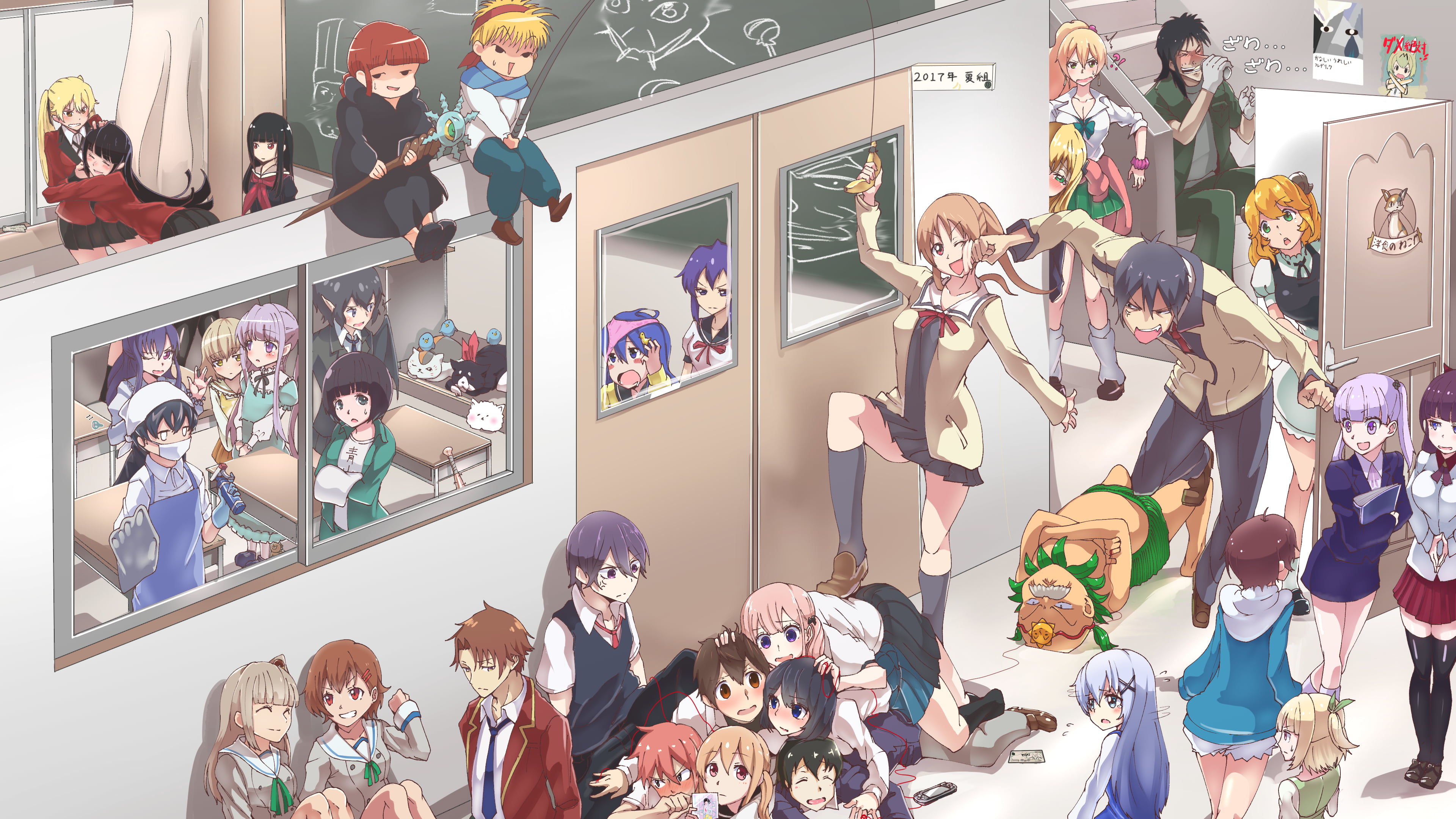 Anime Classroom HD Wallpaper